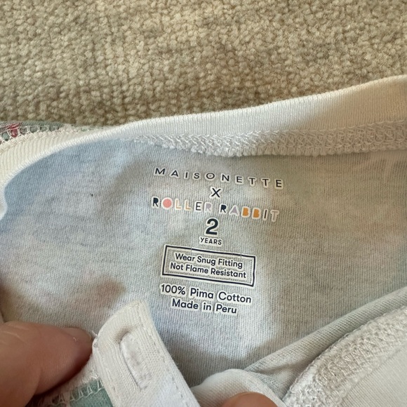 Maisonette X Roller Rabbit Prancing Deer Pajama Top (Size 2T) - Picture 4 of 4